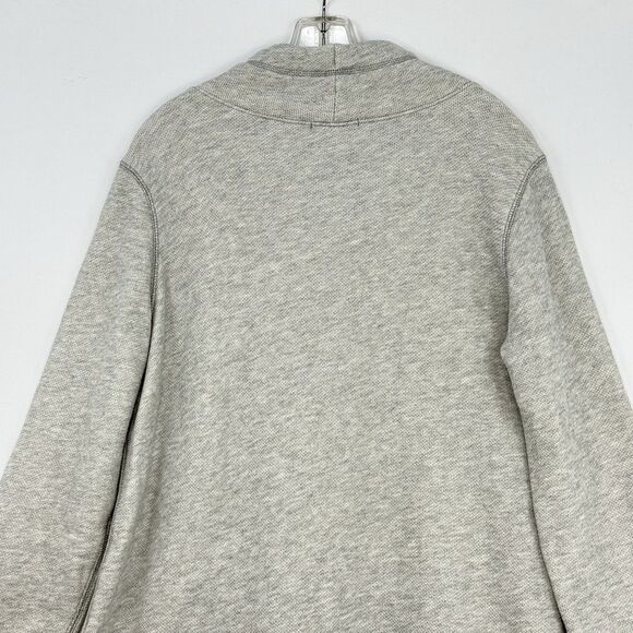 J Crew Cowlneck Sweatshirt Women’s Size L Drawstring Neck Gray pocket kangaroo - Picture 4 of 16